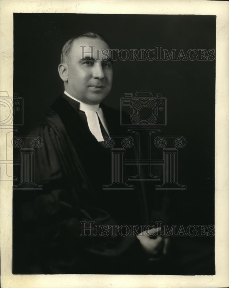 1934 Press Photo Rev Herbert Booth Smith Immanuel Presbyterian church - Historic Images