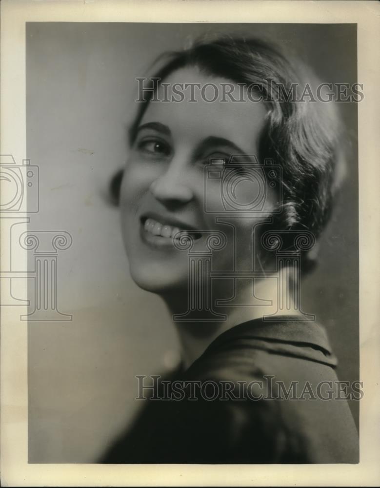 1931 Press Photo Catherine Field intended to become a violinist but her teacher - Historic Images