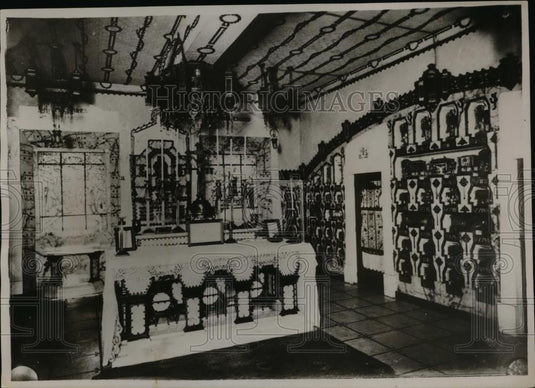 1932 Press Photo Jesuit Order of Churchaltar of St Ignacio church in Spain - Historic Images