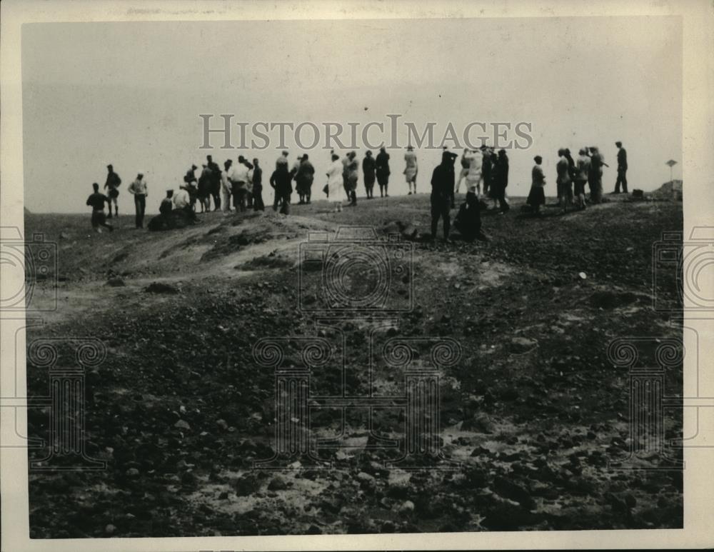 1927 Press Photo Halemaumau Crater Kilaueau Eruption - Historic Images