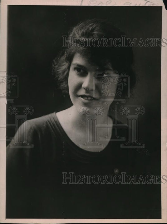 1919 Press Photo Miss Rebekah Fleming US Shipping Board worker to launch ship - Historic Images