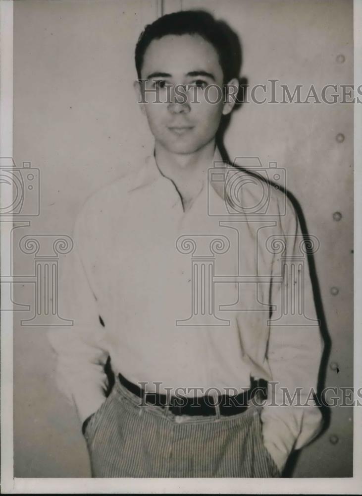 1935 Press Photo Howard Oierson scheduled to go to trial charged with murder of - Historic Images