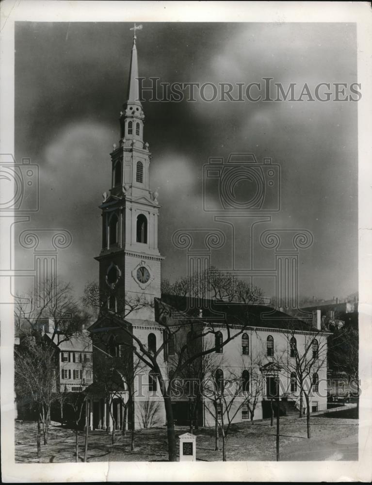 1952 Press Photo First Baptist Church of Providence RI - Historic Images