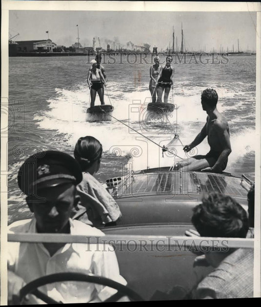 1936 Press Photo Contestants On a Practice Run - Historic Images
