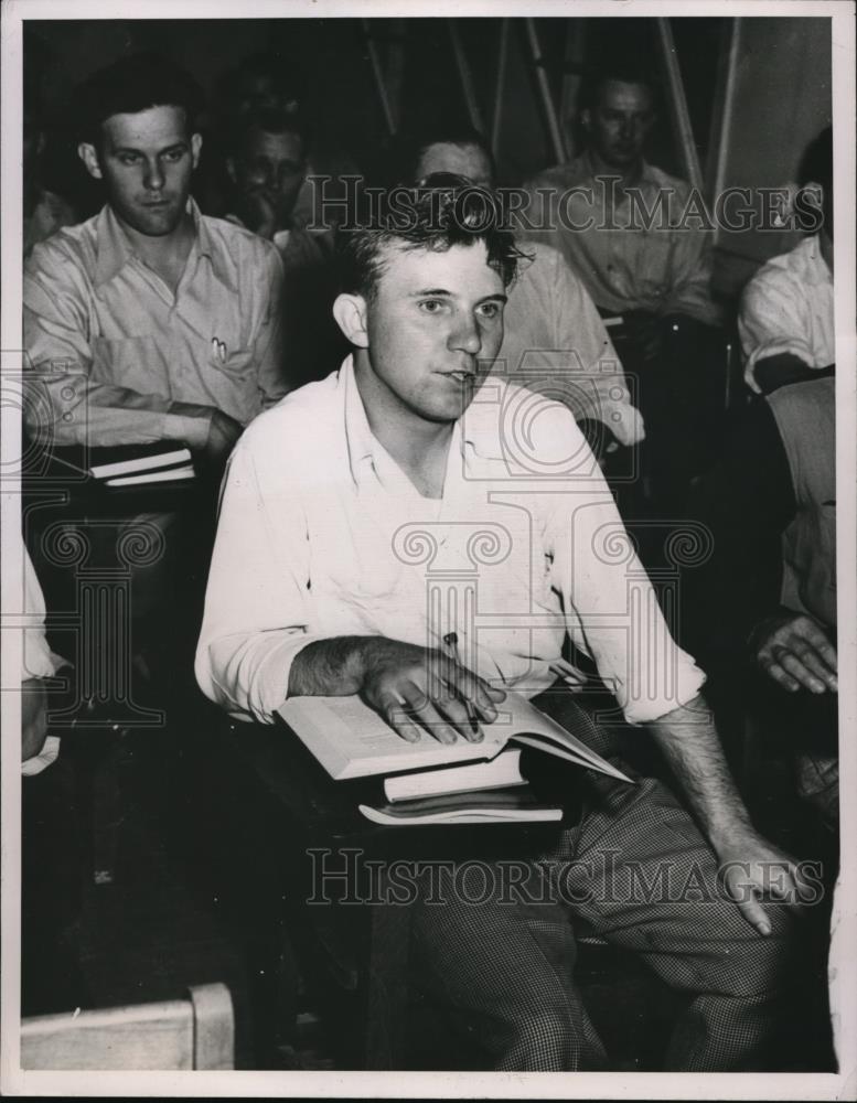 1948 Press Photo Pictured is one of young miners selected for company sponsored - Historic Images