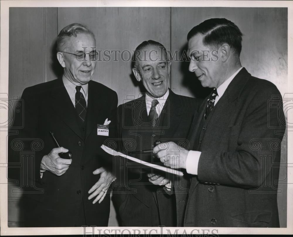 1950 Press Photo Dr. Kirtley Mether and Associates at AAAS Session - Historic Images