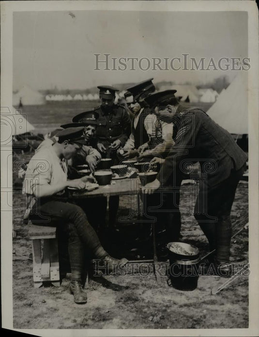 1921 Press Photo National Defense Corps at Wormwood Scrubs with Artillery - Historic Images