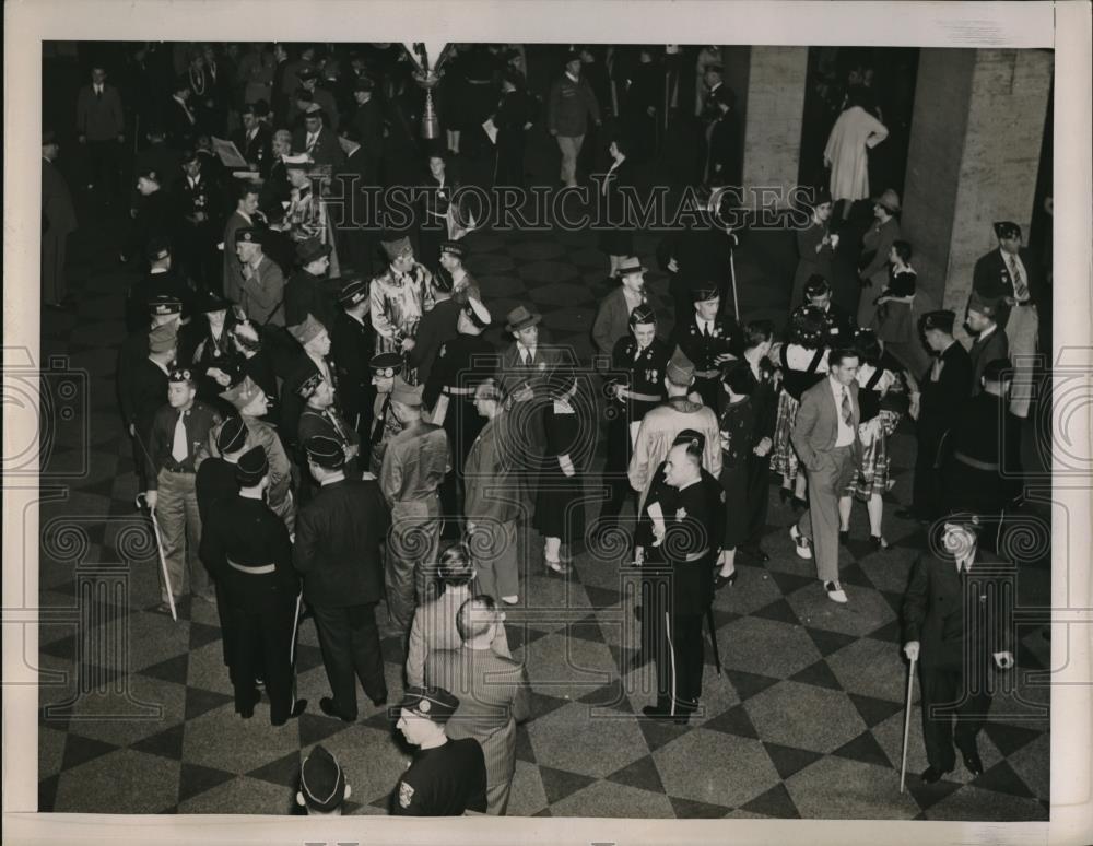 1940 Press Photo Annual American Legion convention in Boston Hotel. - Historic Images