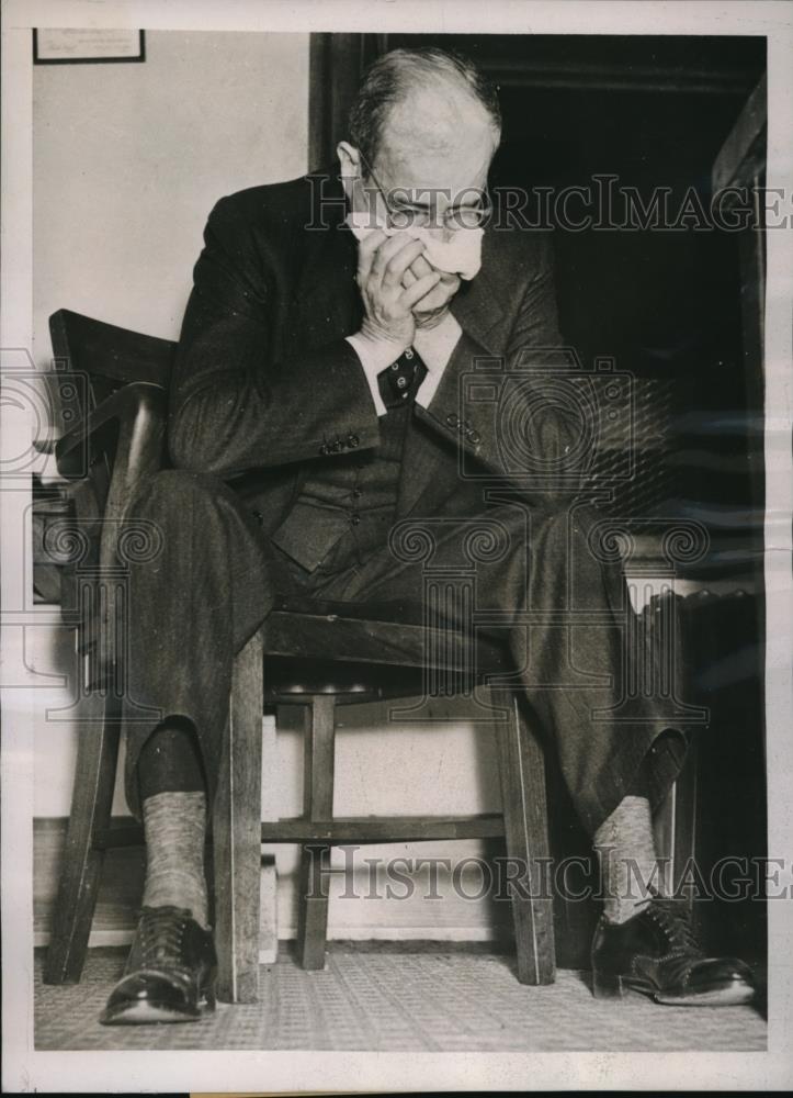 1937 Press Photo John Adams, One of Three Arrested in Alleged Confidence Game - Historic Images