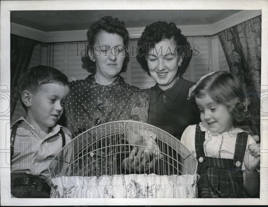 1944 Press Photo Mrs. Marie Bredding became a grandmother at the age of 29. - Historic Images