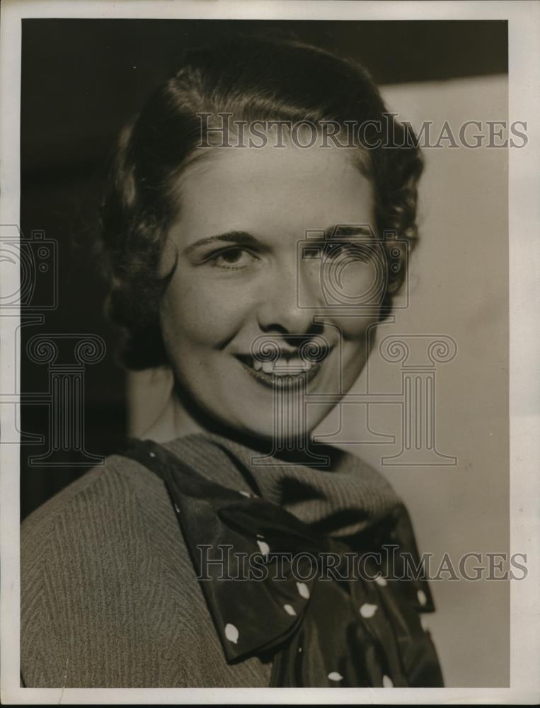 1934 Press Photo Norma Oiklke Ohio - Historic Images