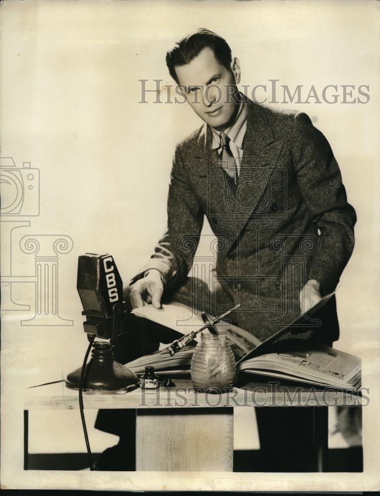 1937 Press Photo Tony Wons, philosopher, will be heard on Columbia network - Historic Images