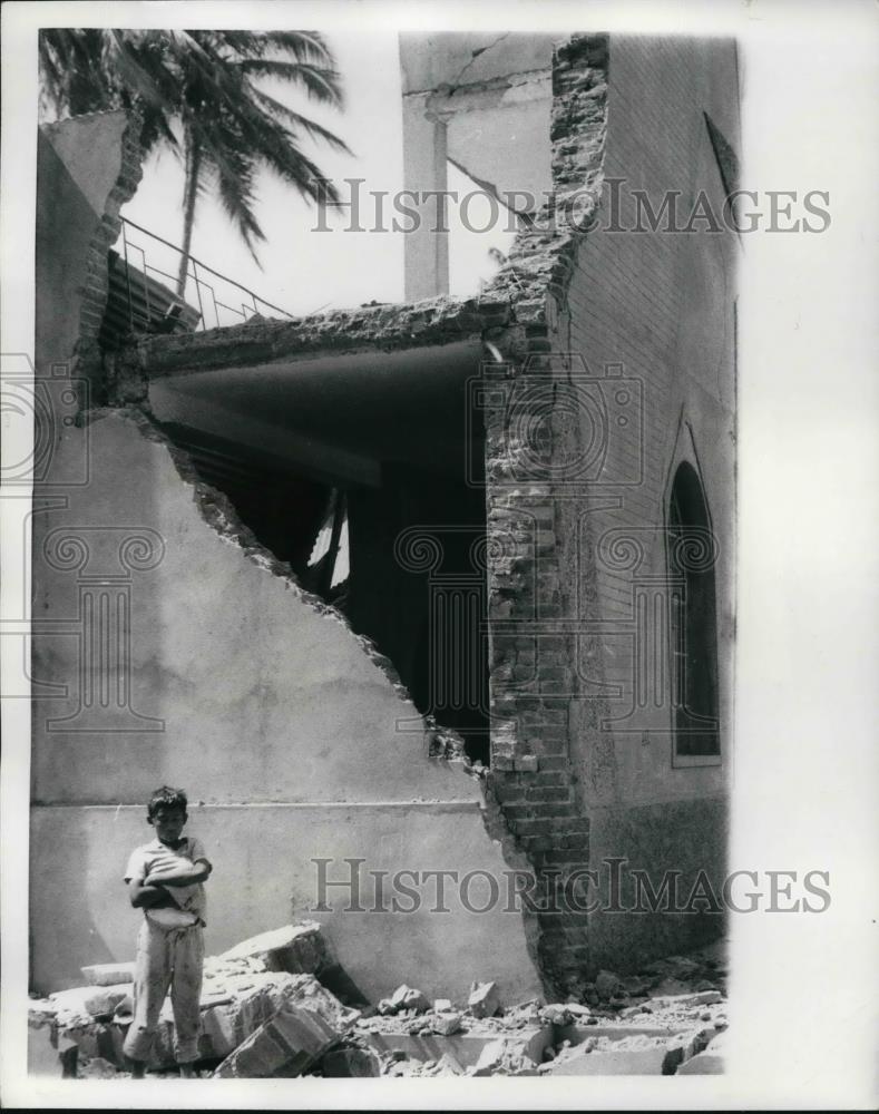 1970 Press Photo A Peruvian Home Destroyed By Earthquake Which Killed 53 People - Historic Images