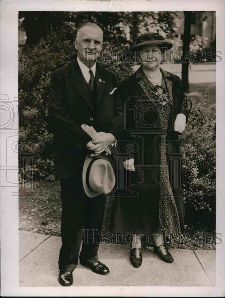1937 Press Photo Dr William Hiram Foulker, Pator of the Old First Presbyterian - Historic Images