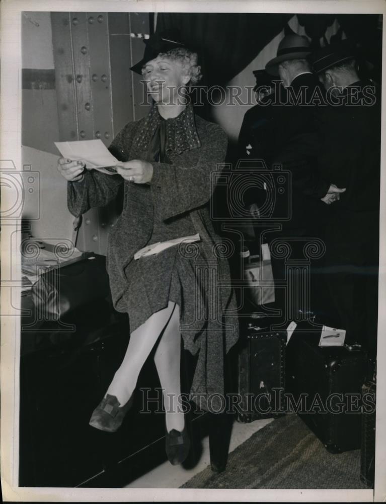 1936 Press Photo Mrs Alfred Hertz wife of SF orchestra leader - Historic Images