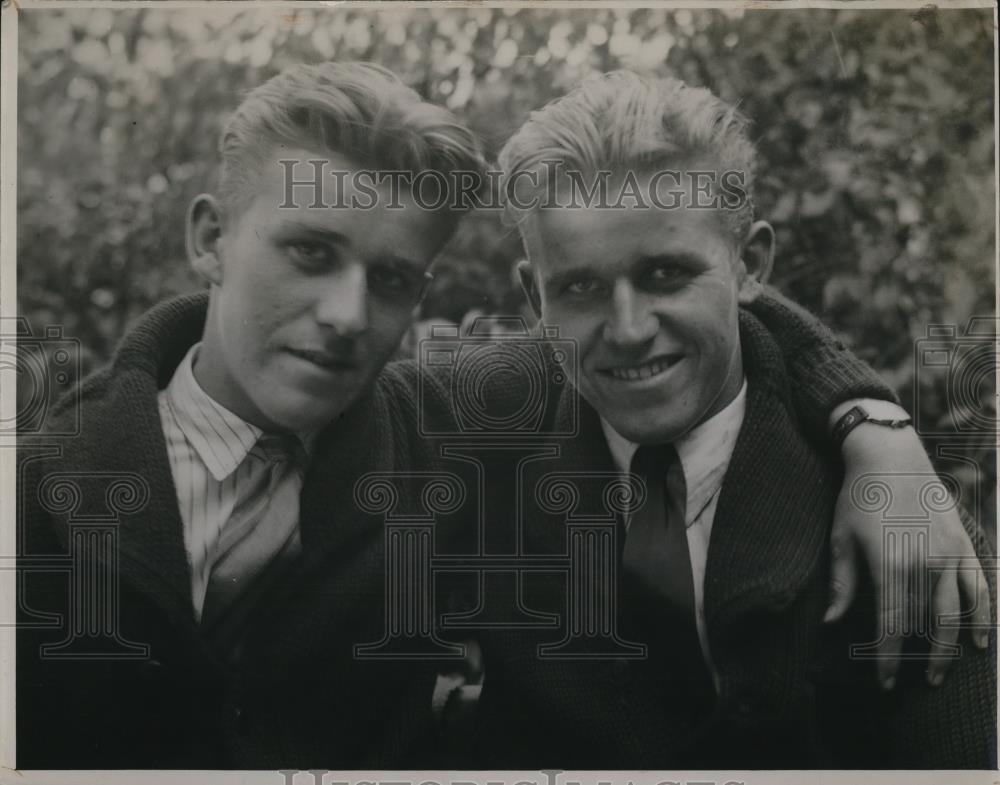 1929 Press Photo Raymond M lt &amp; Leroy M Anderson Reading Pa for West Point - Historic Images