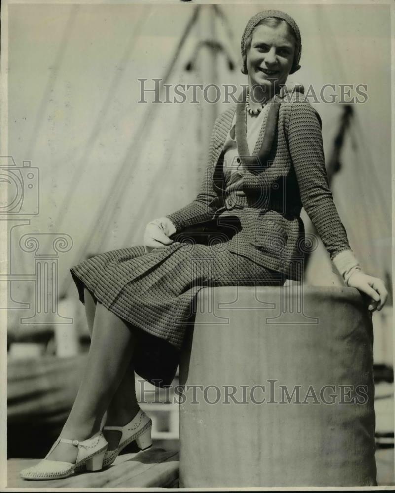 1931 Press Photo Miss Ruth Weathermax Watson liner &quot;Ventura.&quot; - Historic Images