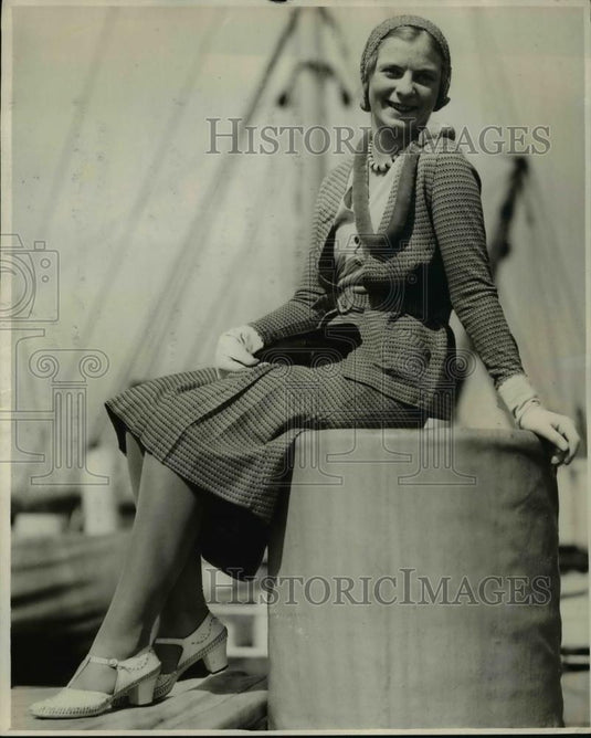 1931 Press Photo Miss Ruth Weathermax Watson liner "Ventura." - Historic Images