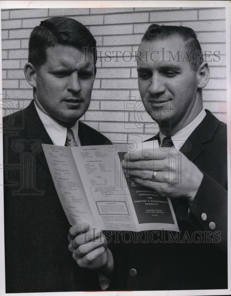 1967 Press Photo Robert Jones and Norman Harris new sales representatives - Historic Images