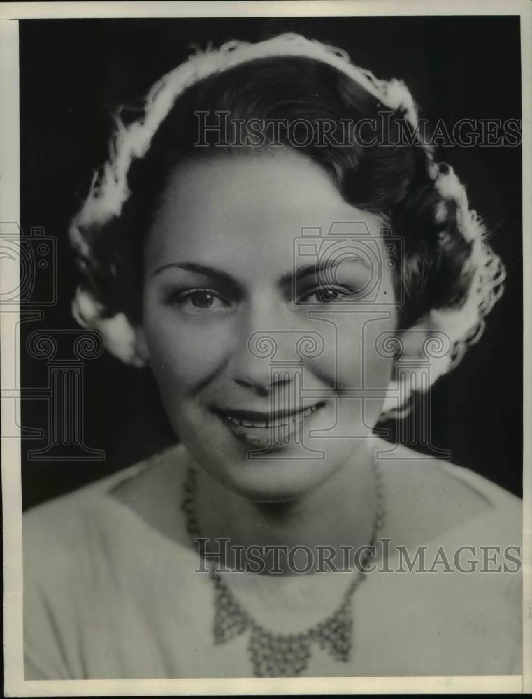 1936 Press Photo Ruth I. Johannesmeter announced her engagement to Paul A. Siple - Historic Images