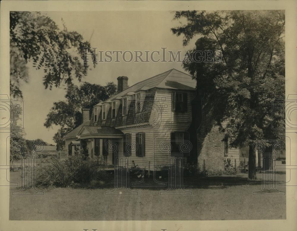 1930 Press Photo Moore House at Yorktown where Corneallis signed surrender - Historic Images