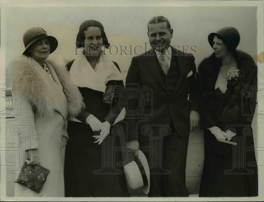 1931 Press Photo L.A. Socialite F.C. Rounds, Dextra Baldwin Winter, K.L. Colburn - Historic Images