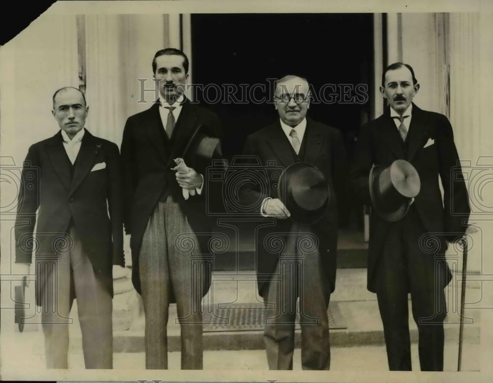 1928 Press Photo French Delegates to American Legion Covention held in Texas to - Historic Images