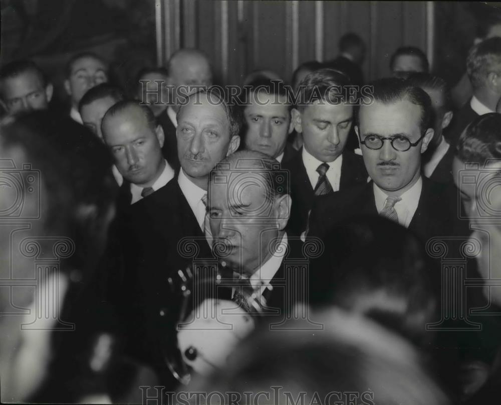 1938 Press Photo Mr Deladier French Premier at Quai d&#39;Orsay - Historic Images