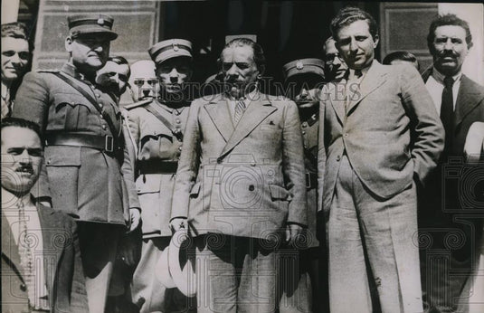 1935 Press Photo General Condylis, Green Royalist Leader After Cabinet Meeting - Historic Images