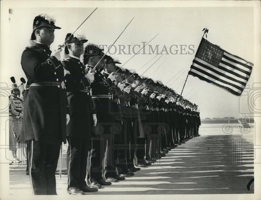 1936 Press Photo Knights of St John's salute Cardinal Pacelli - Historic Images