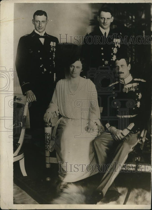 1930 Press Photo Danish King Christian X, Queen Alexandrine - Historic Images