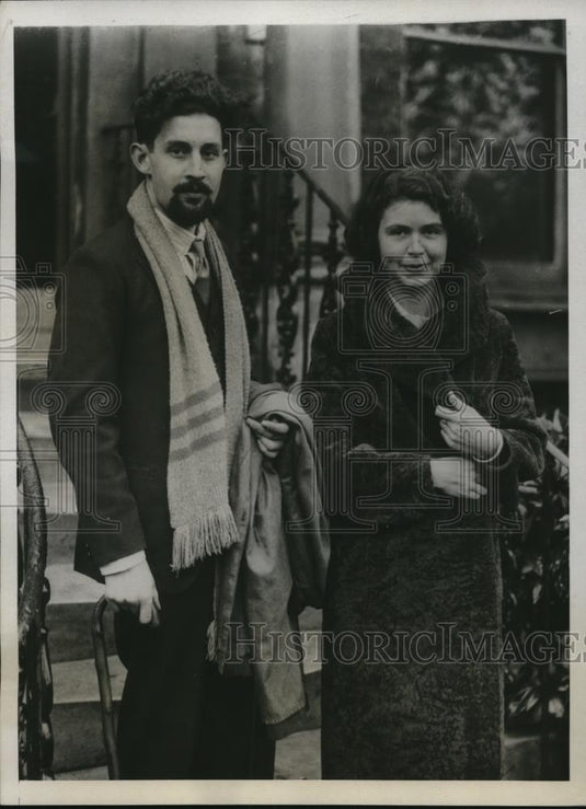 1932 Press Photo Beram Saklatvala, Former Member of Parliament with Mair Jones - Historic Images