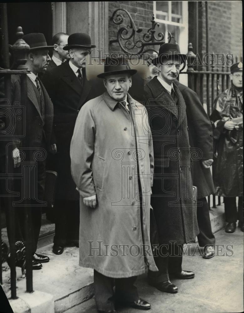 1938 Press Photo M. Daladier, M. George Bonnet and General Gamelin - Historic Images