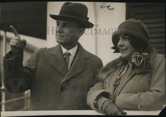 Undated Press Photo Don Carlos Solorzano, ex-president of Nicaragua & Berta Balyeat - Historic Images