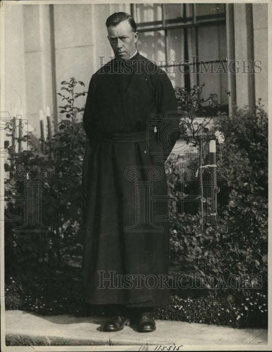 1929 Press Photo Brother George J. Selges, the flying cleric - Historic Images