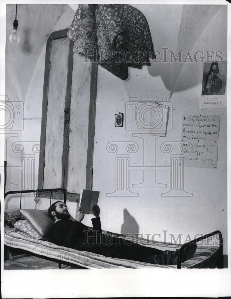 1961 Press Photo Father Timotheos at Makhaeras monastery - Historic Images