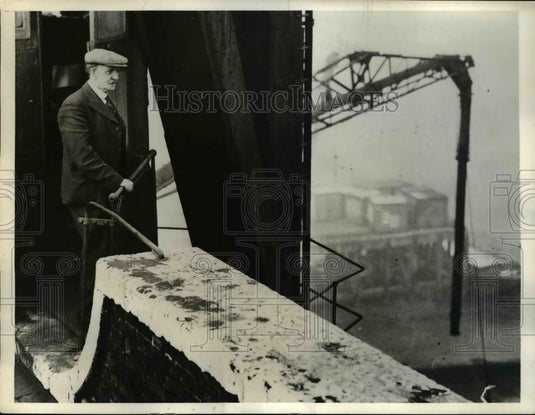 1935 Press Photo Walter James Thompson, one armed veteran - Historic Images