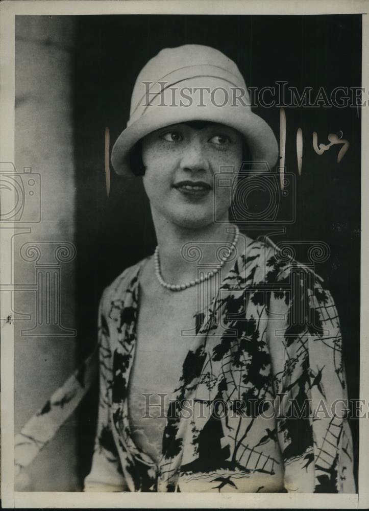 1925 Press Photo Baroness Zur Muchlen, prominent New York society girl - Historic Images