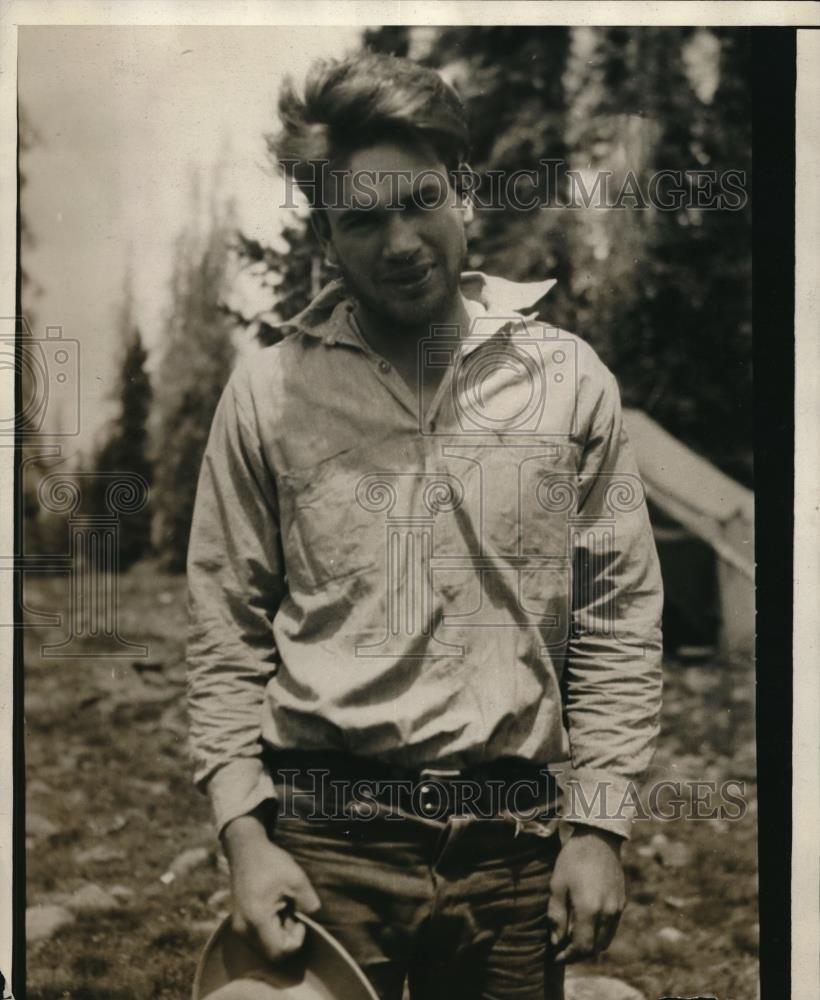 1931 Press Photo Glen Baker son of Bishop Baker - Historic Images