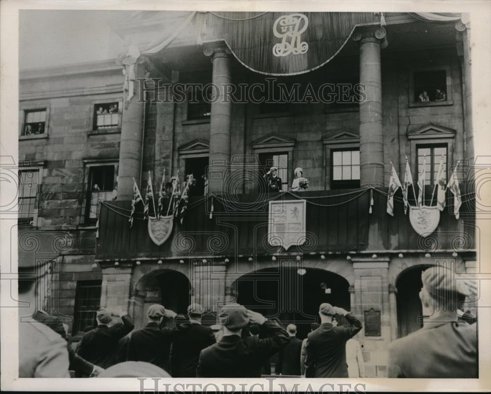 1939 Press Photo King George and Queen Elizabeth at their American tour - Historic Images