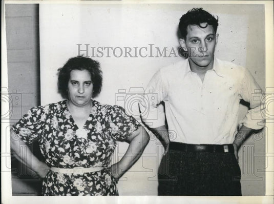 1941 Press Photo Winona Minnesota Steve Seno Frank Mendota Illinois Kidnapping - Historic Images