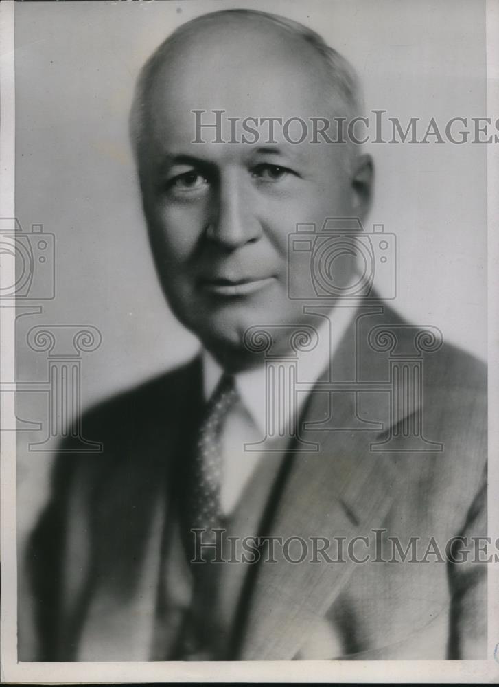 1935 Press Photo Tom K. Smith elected as 1st Vice President of The American Bank - Historic Images