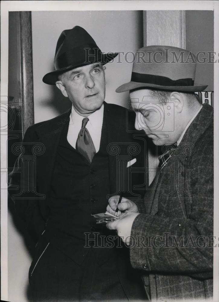 1937 Press Photo Bryan Reid, General Manager - Socony Vacuum Oil Co., - Historic Images