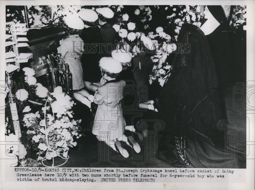 1953 Press Photo Bobby Greenlease Killed By Kidnapper, Laid to Rest At Six. - Historic Images