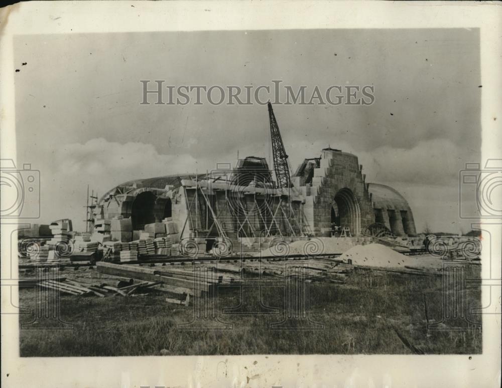 1927 Press Photo Part of the Mausoleum at Douaumont - Historic Images