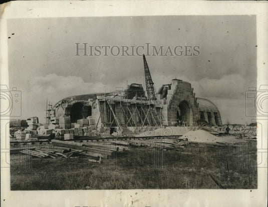 1927 Press Photo Part of the Mausoleum at Douaumont - Historic Images