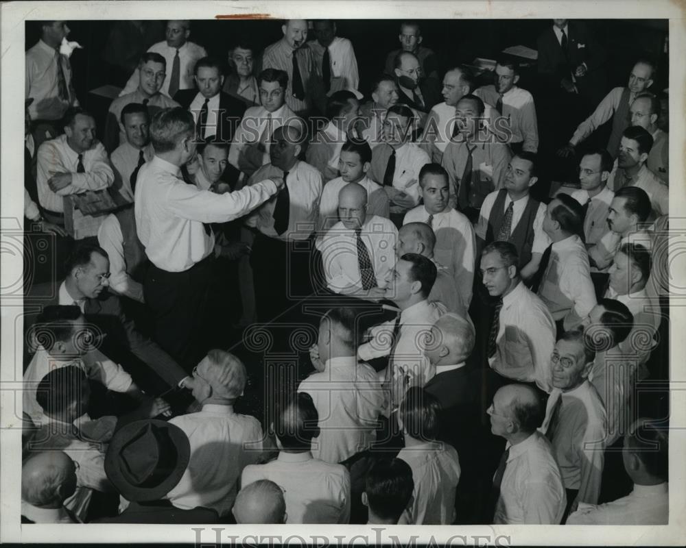 1941 Press Photo Kansas City, first winter wheat reaches market - Historic Images