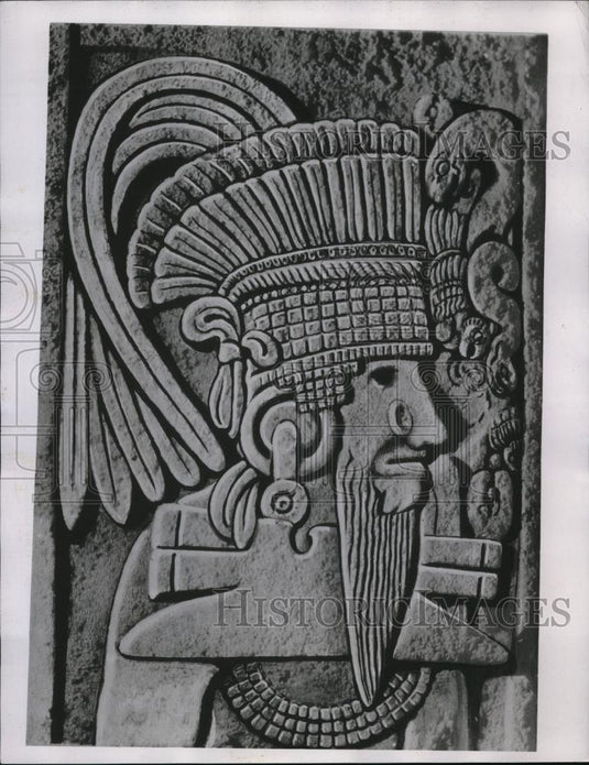 1934 Press Photo Old Man Kukulean a Toltec invader who created the human - Historic Images