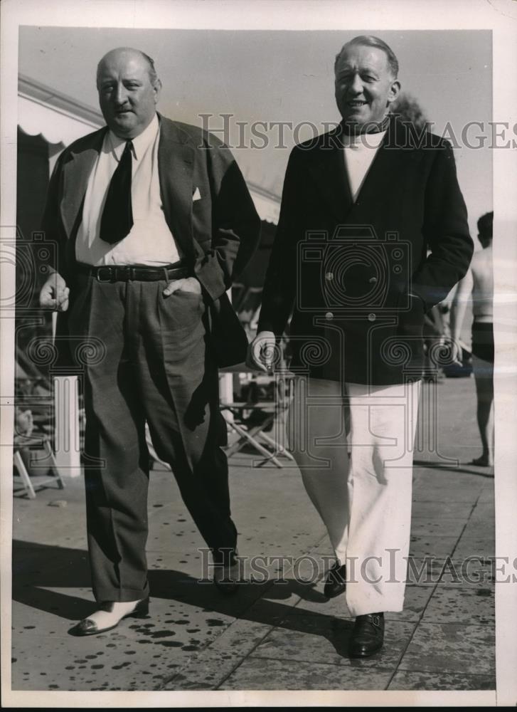 1937 Press Photo Lord Castleross at California Resort for Winter - Historic Images