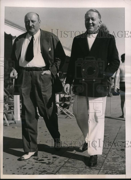1937 Press Photo Lord Castleross at California Resort for Winter - Historic Images